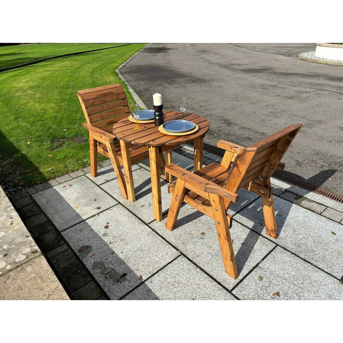 Thatcham Garden Patio Dining Set by Charles Taylor - 2 Seats