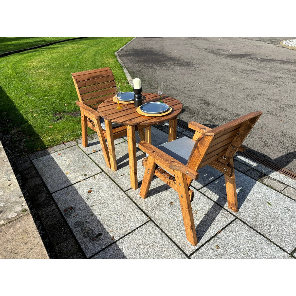 Thatcham Garden Patio Dining Set by Charles Taylor - 2 Seats