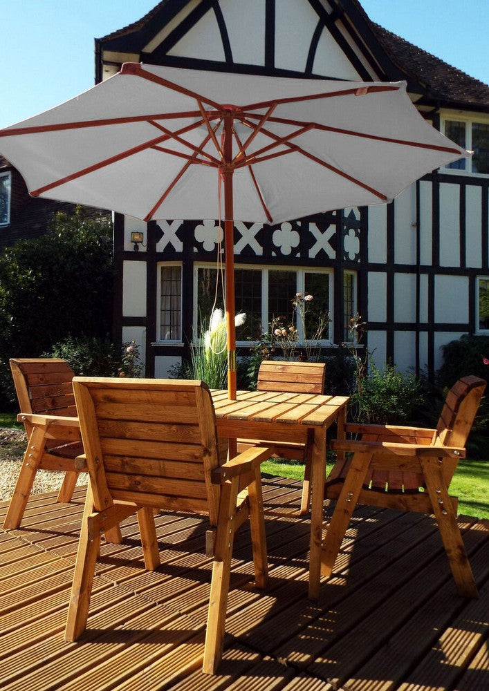 Scandinavian Redwood Garden Parasol by Charles Taylor