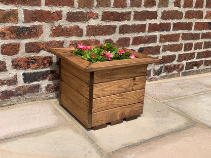Small Square Scandinavian Redwood Garden Planter Primary Image