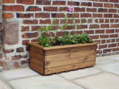 Medium Scandinavian Redwood Garden Planter Trough Primary Image
