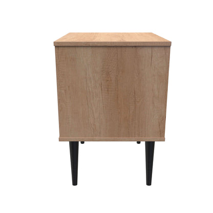 Hong Kong B Side Table Oak 2 Drawers 45cm
