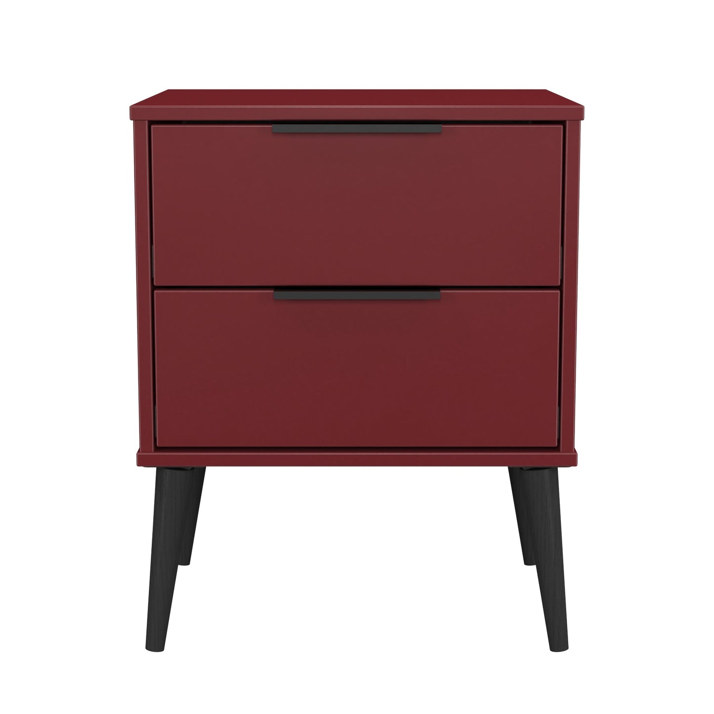 Hong Kong B Side Table Red 2 Drawers 60cm