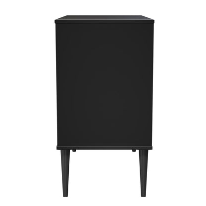 Hong Kong B Chest of Drawers Black 3 Drawers 77cm