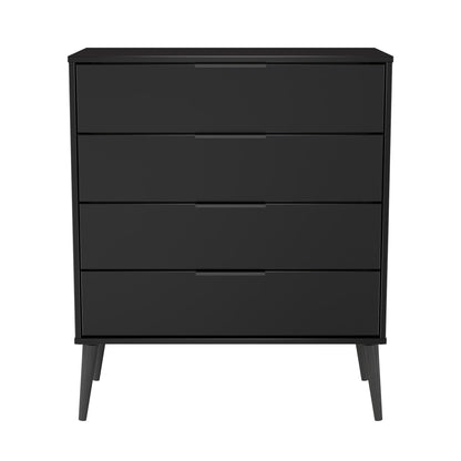 Hong Kong B Chest of Drawers Black 4 Drawers 93cm