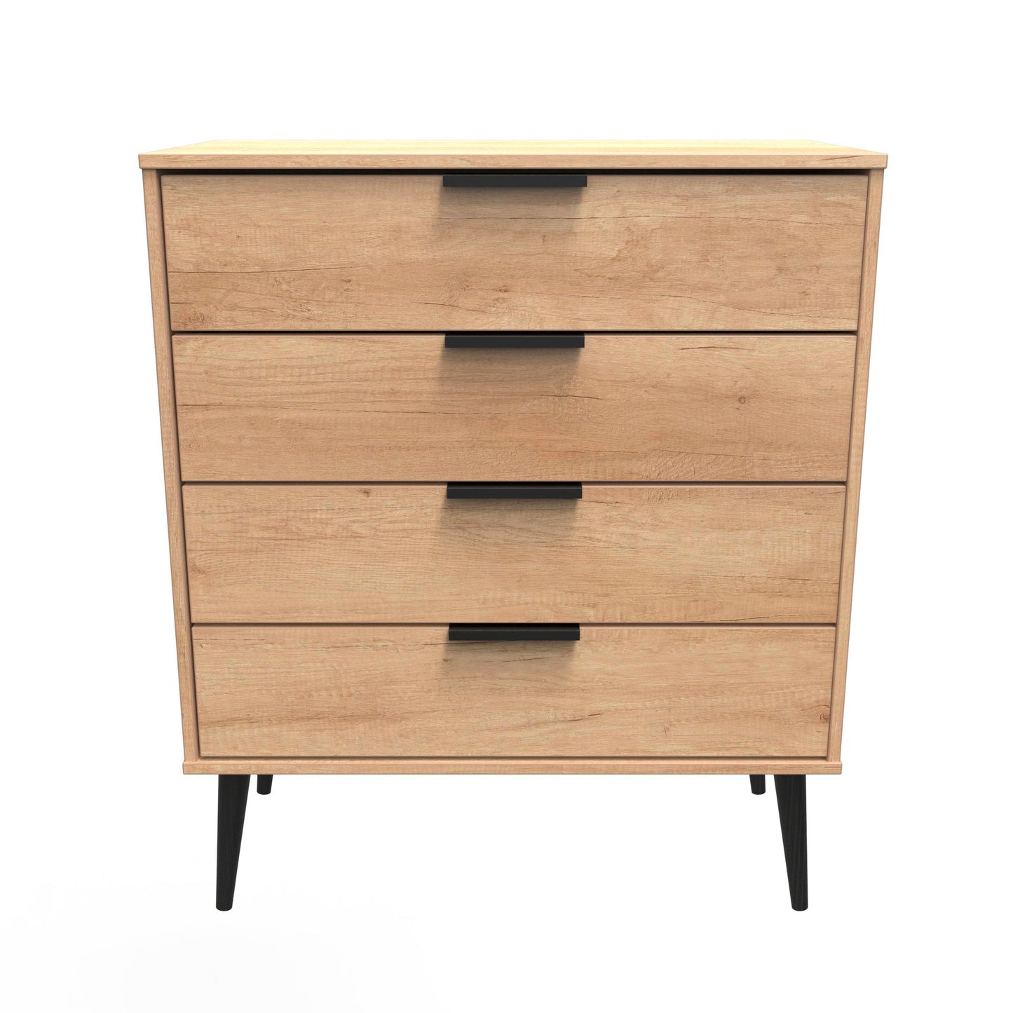 Hong Kong B Chest of Drawers Dark Oak 4 Drawers 93cm