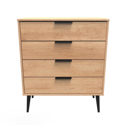 Hong Kong B Chest of Drawers Dark Oak 4 Drawers 93cm