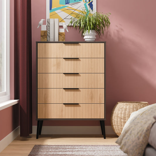 Hong Kong B Tall Chest of Drawers Not Applicable 5 Drawers 109cm