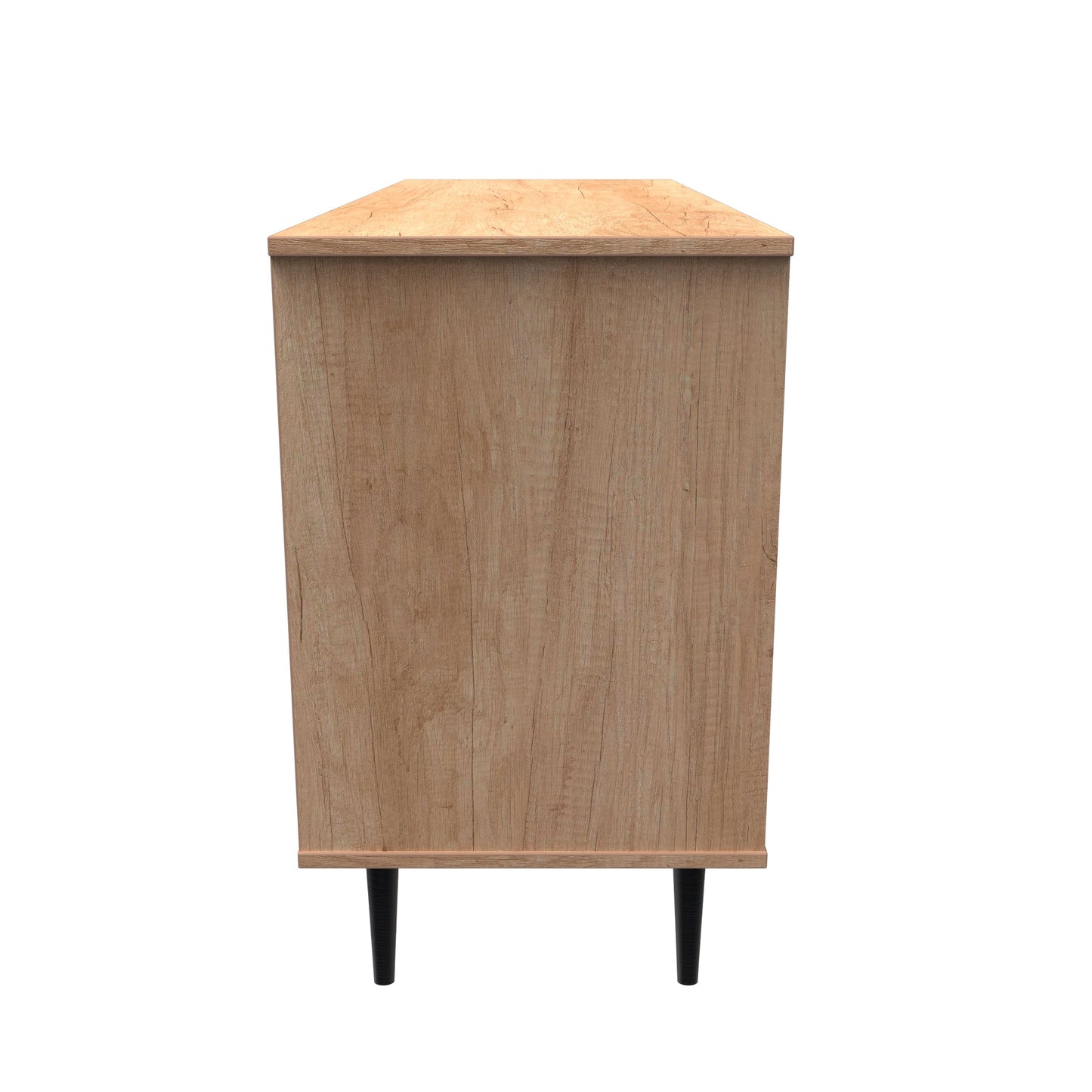 Hong Kong B Large Chest of Drawers Dark Oak 6 Drawers 115cm