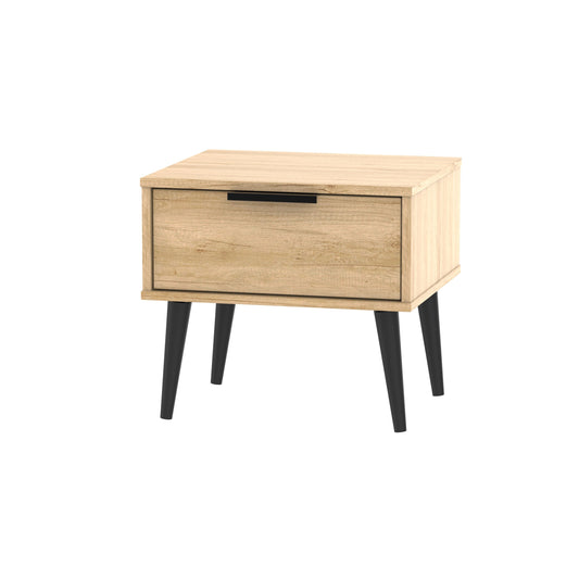 Hong Kong B Side Table Oak 1 Drawer 45cm