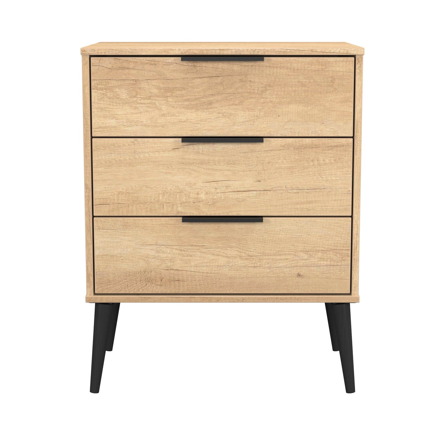 Hong Kong B Chest of Drawers Oak 3 Drawers 76cm