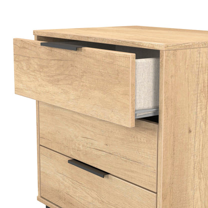 Hong Kong B Chest of Drawers Oak 3 Drawers 76cm