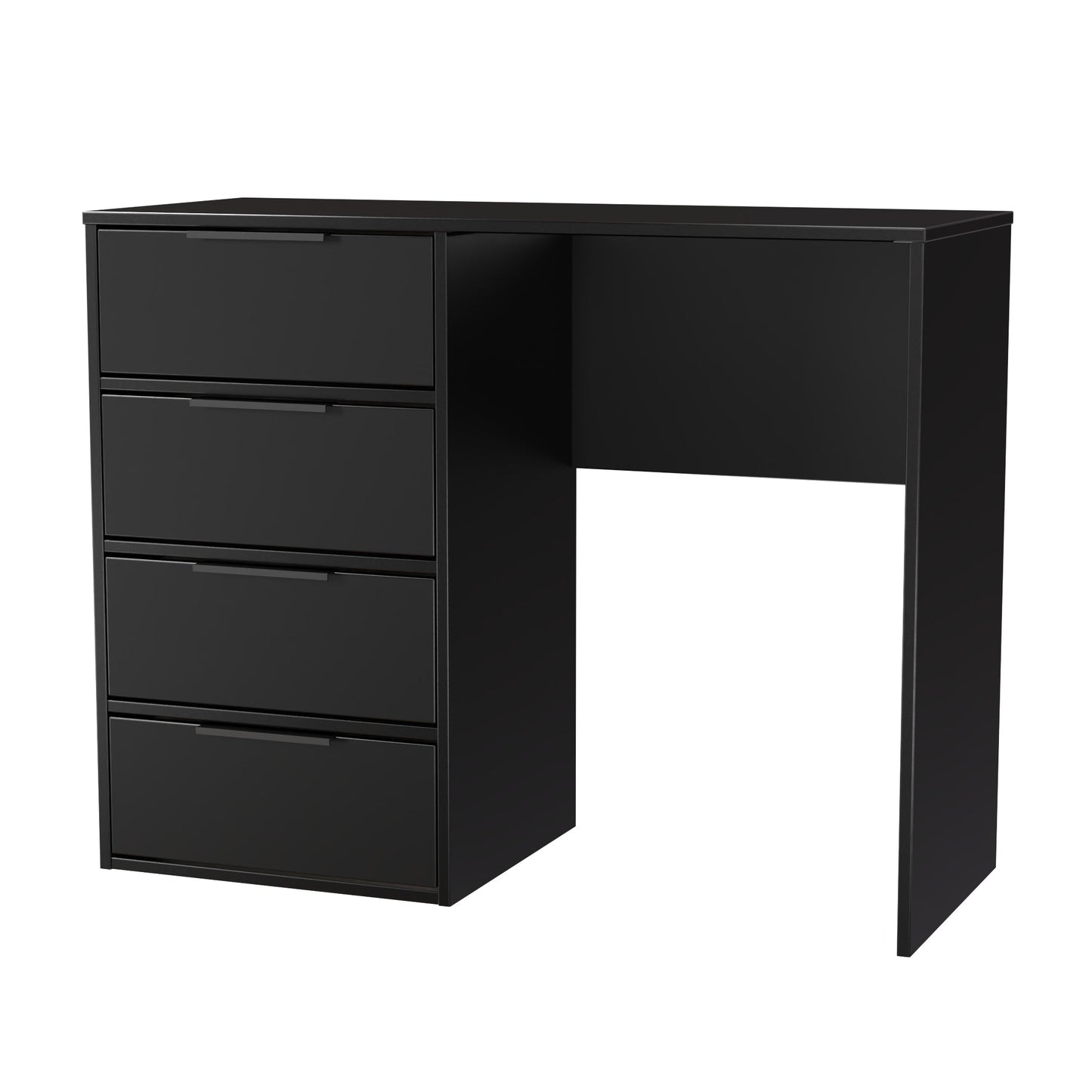 Hong Kong B Desk Black 4 Drawers 97cm