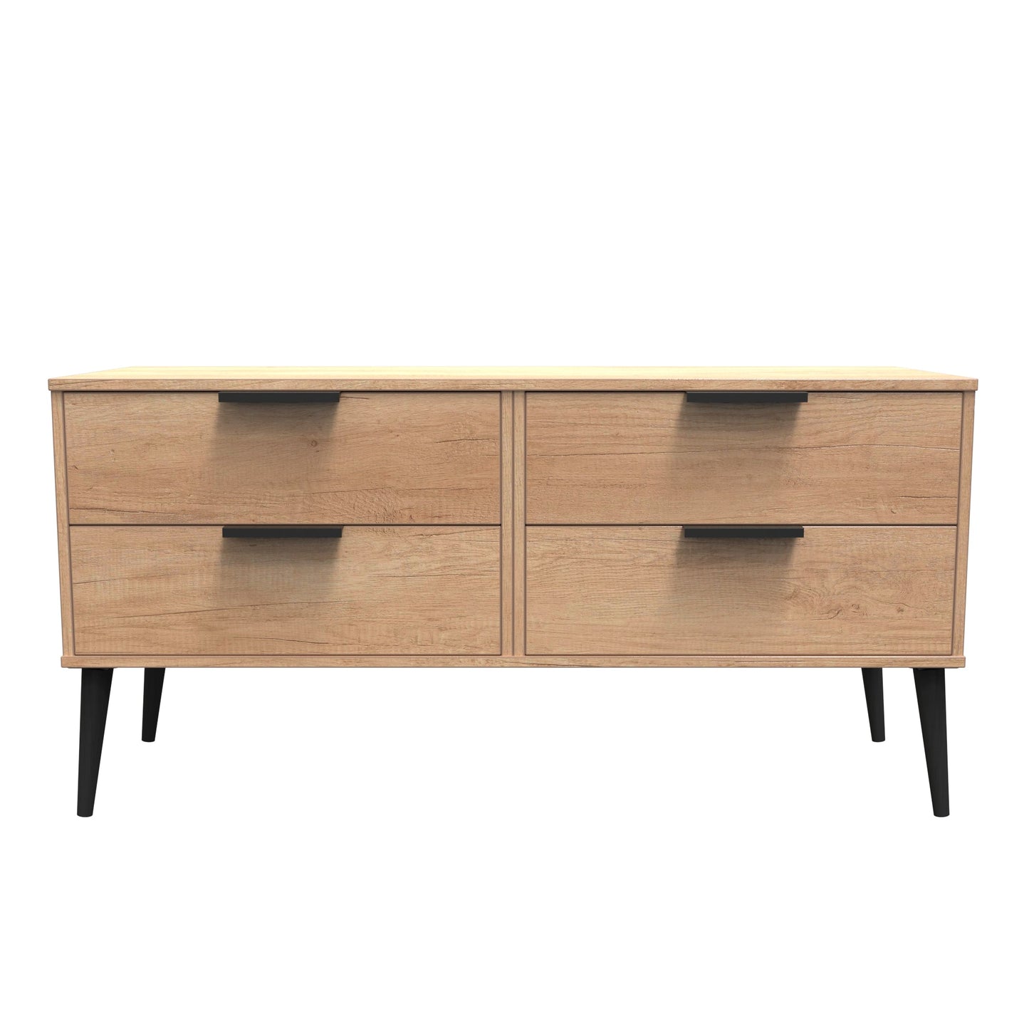 Hong Kong B Large Chest of Drawers Dark Oak 4 Drawers 115cm