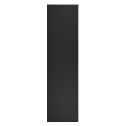 Hong Kong B Tall Wardrobe Black 2 Doors 2 Drawers 197cm