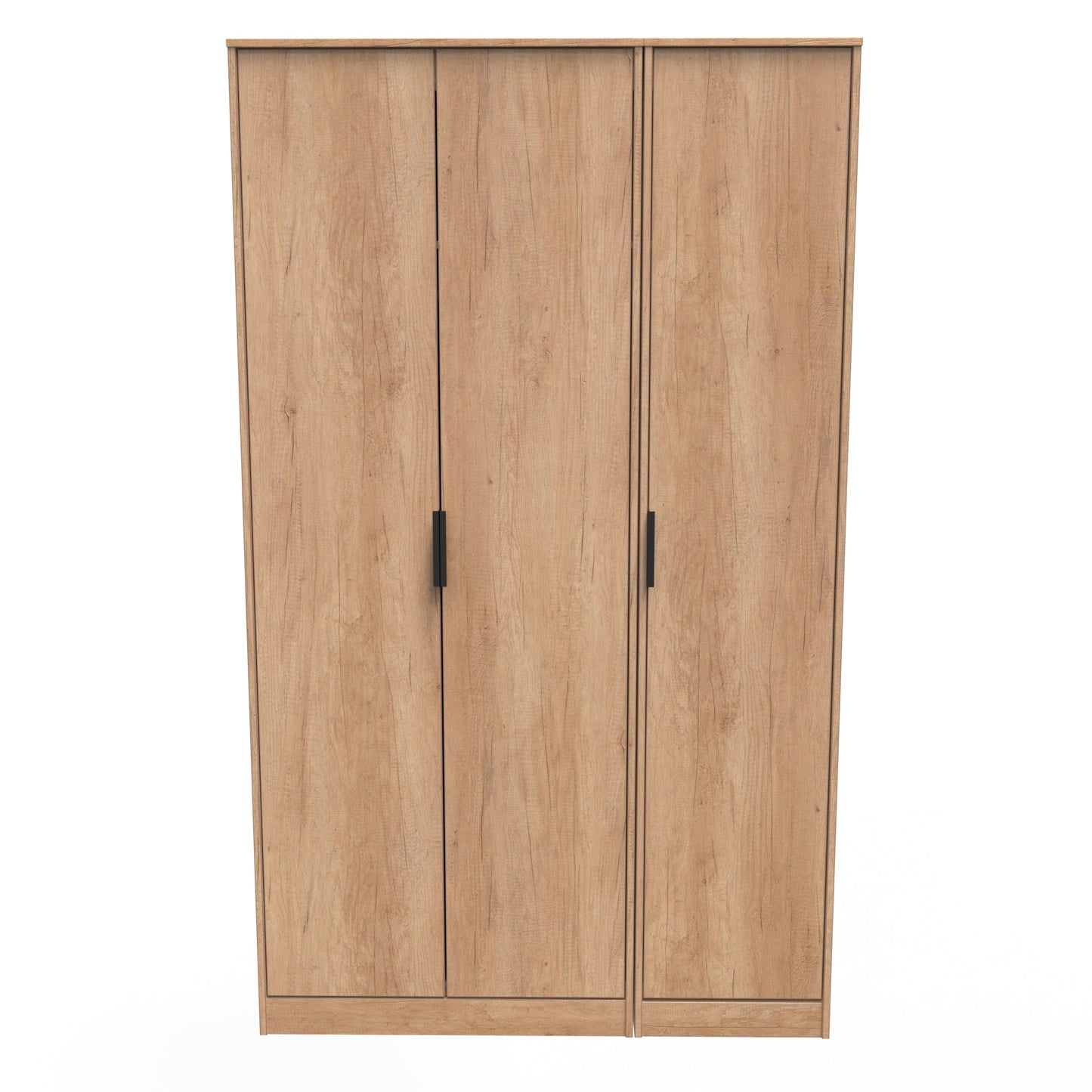 Hong Kong B Tall Wardrobe Oak 3 Doors 1 Shelf 198cm