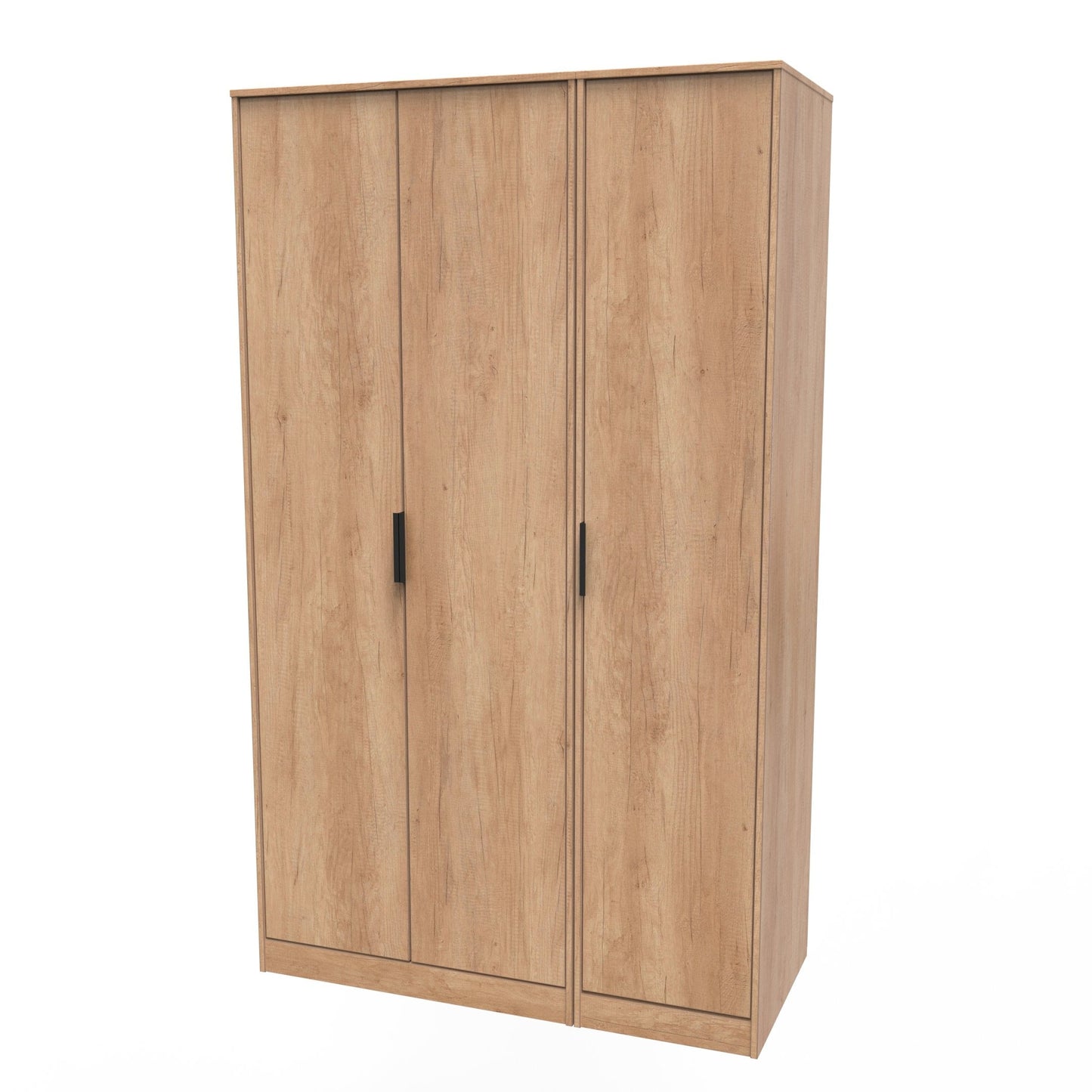 Hong Kong B Tall Wardrobe Oak 3 Doors 1 Shelf 198cm