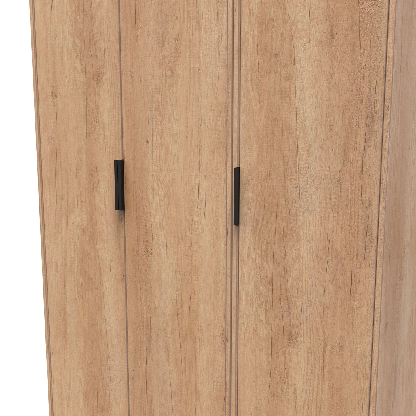 Hong Kong B Tall Wardrobe Oak 3 Doors 1 Shelf 198cm