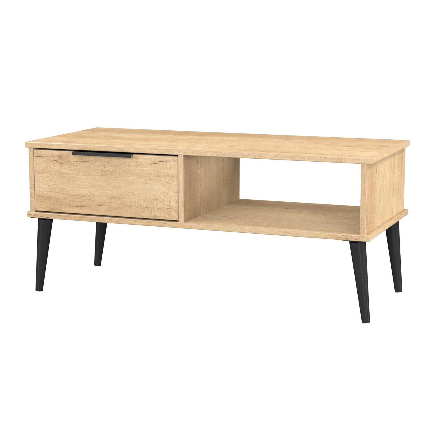 Hong Kong B Coffee Table Oak 1 Shelf 1 Drawer 92cm