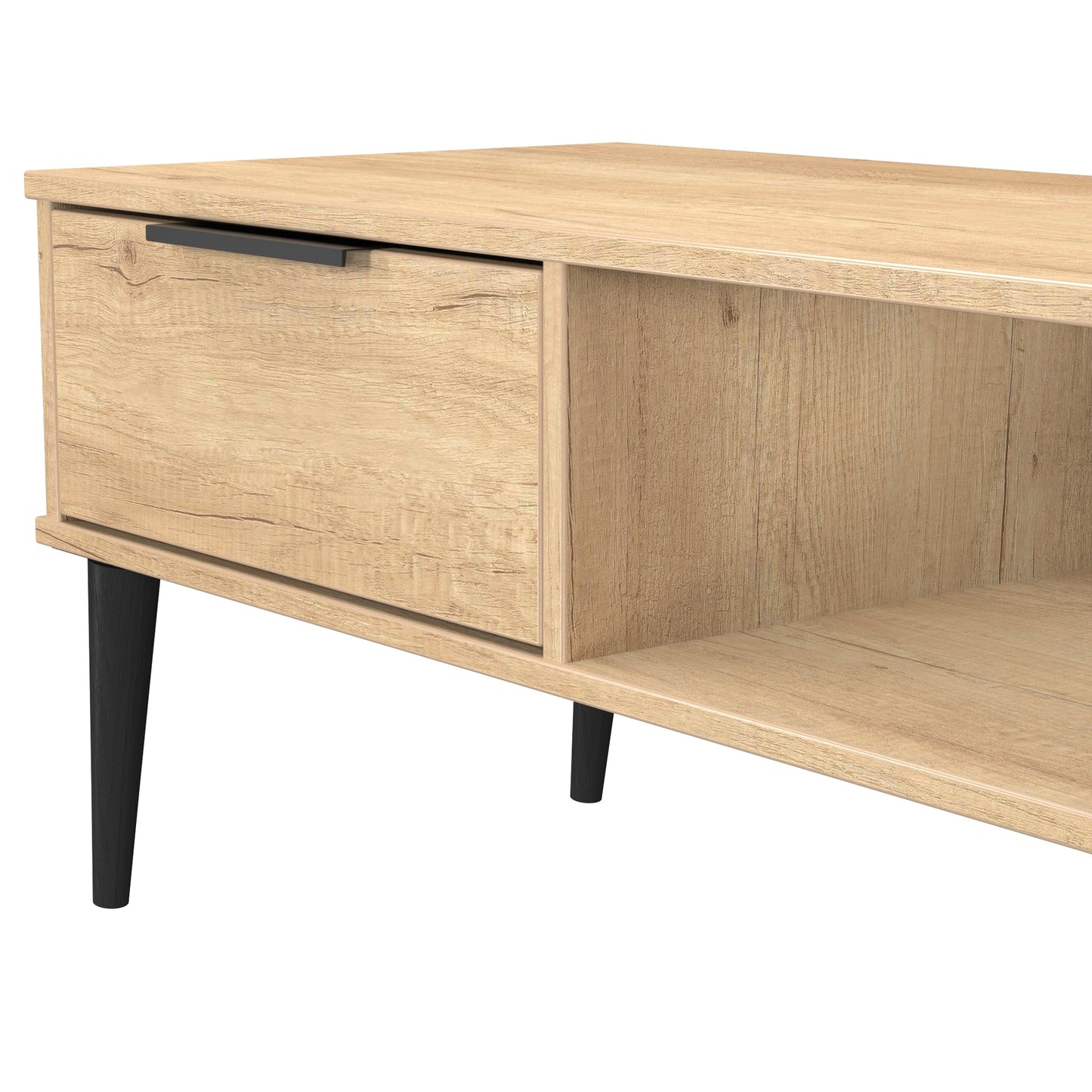 Hong Kong B Coffee Table Oak 1 Shelf 1 Drawer 92cm