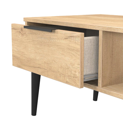 Hong Kong B Coffee Table Oak 1 Shelf 1 Drawer 92cm
