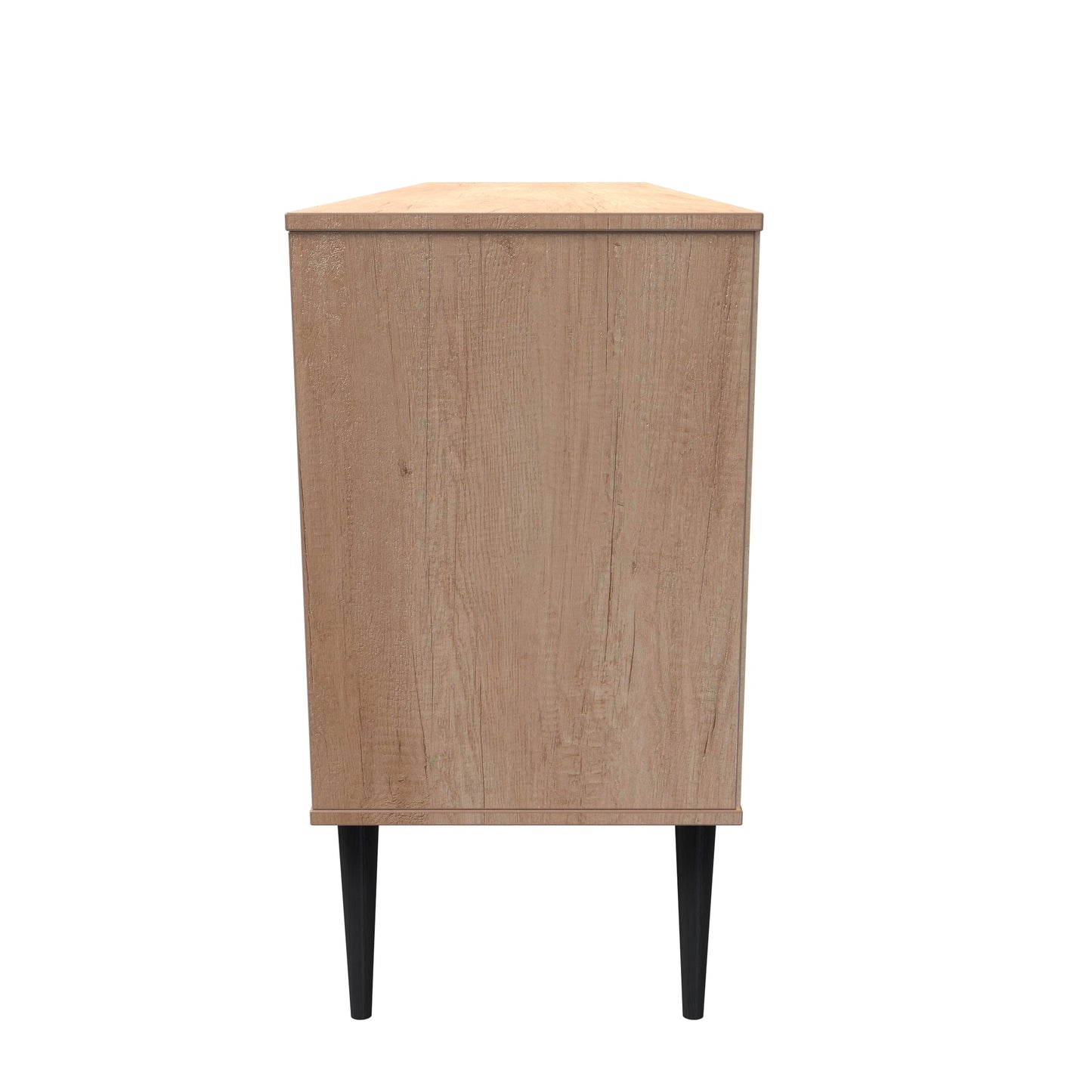 Hong Kong B Large Sideboard Dark Oak 2 Shelves 6 Drawers 152cm