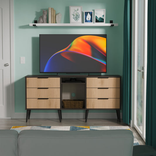 Hong Kong B Large TV Unit Not Applicable 2 Shelves 6 Drawers 152cm