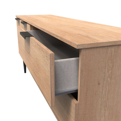 Hong Kong B Large Sideboard Oak 2 Doors 2 Drawers 147cm