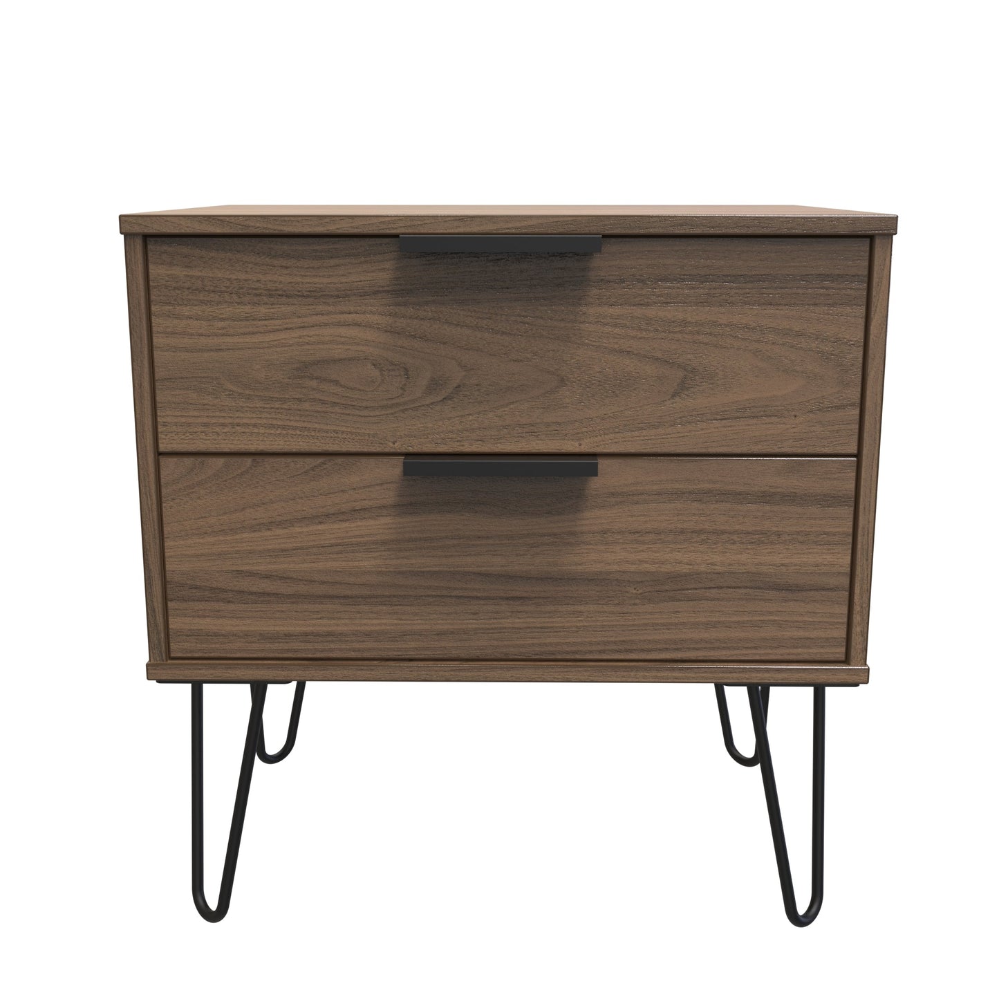 Hong Kong C Side Table Oak 2 Drawers 40cm