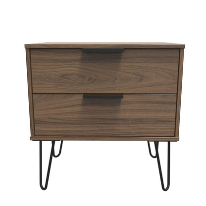 Hong Kong C Side Table Oak 2 Drawers 40cm