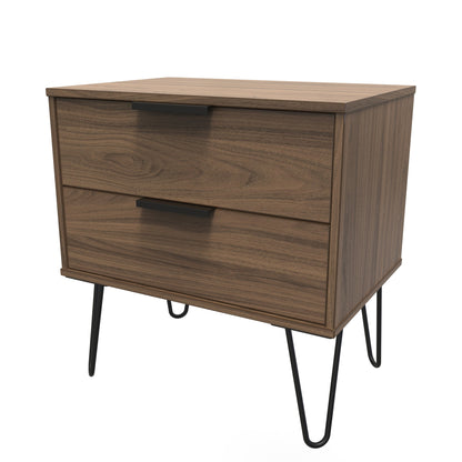 Hong Kong C Side Table Oak 2 Drawers 40cm