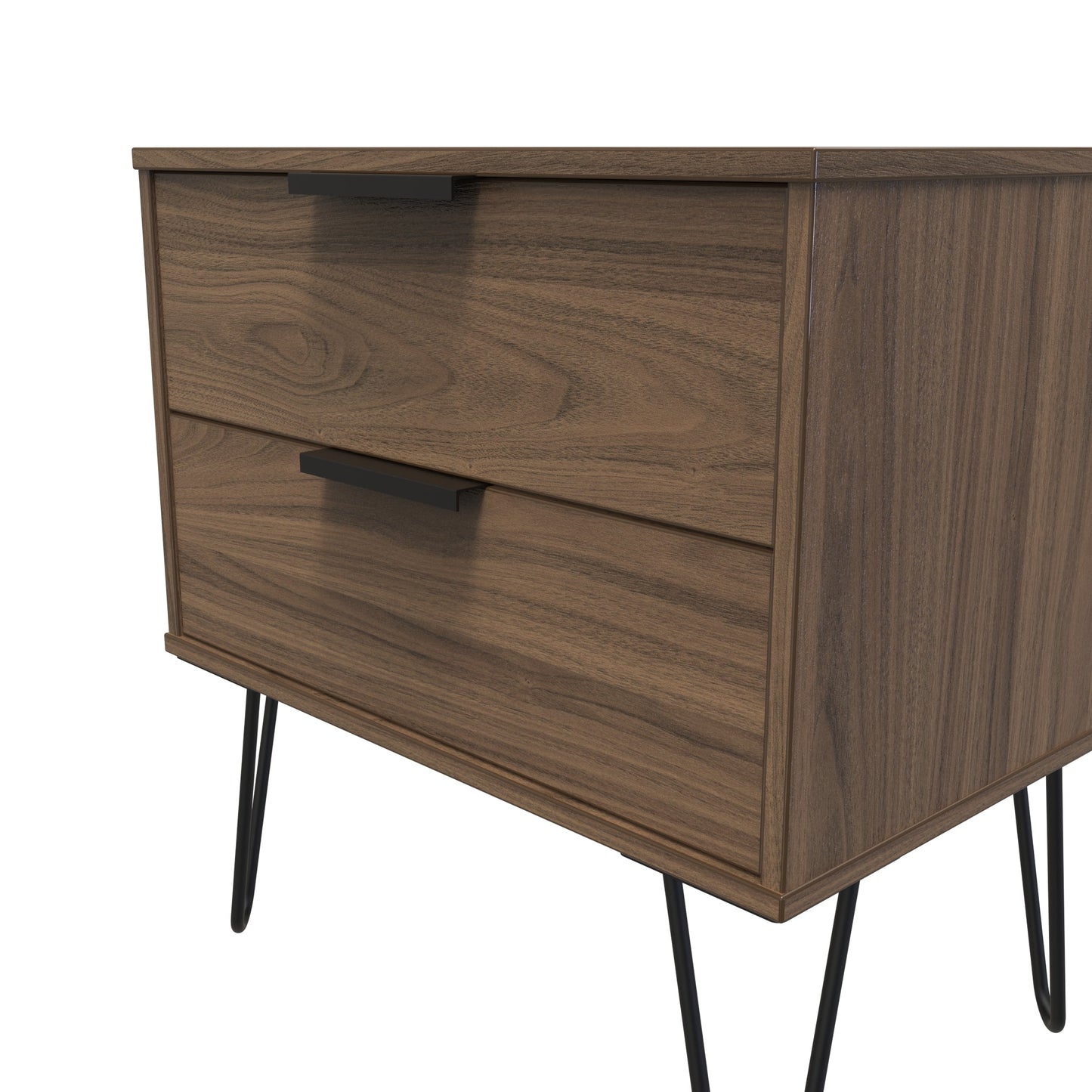 Hong Kong C Side Table Oak 2 Drawers 40cm