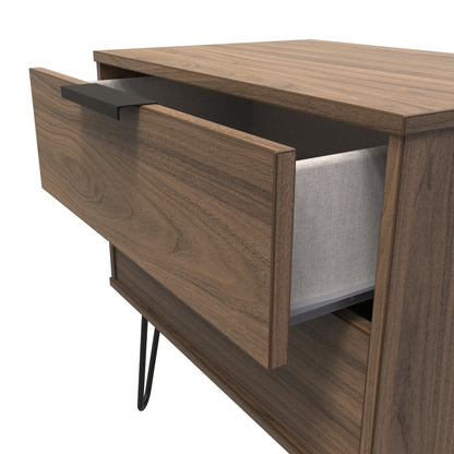 Hong Kong C Side Table Oak 2 Drawers 40cm