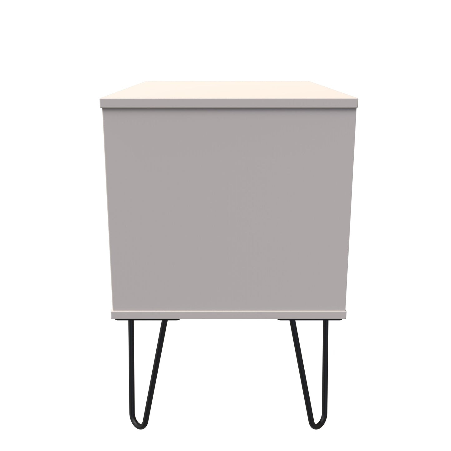 Hong Kong C Side Table Off-White 2 Drawers 60cm