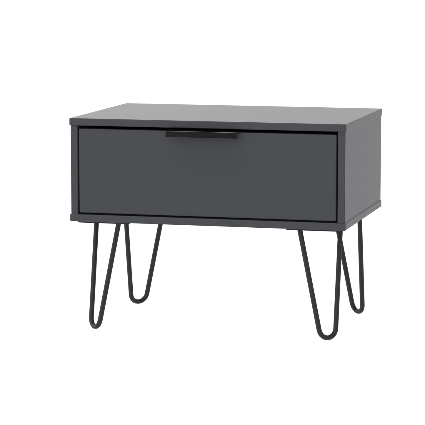 Hong Kong C Side Table Black 1 Drawer 58cm