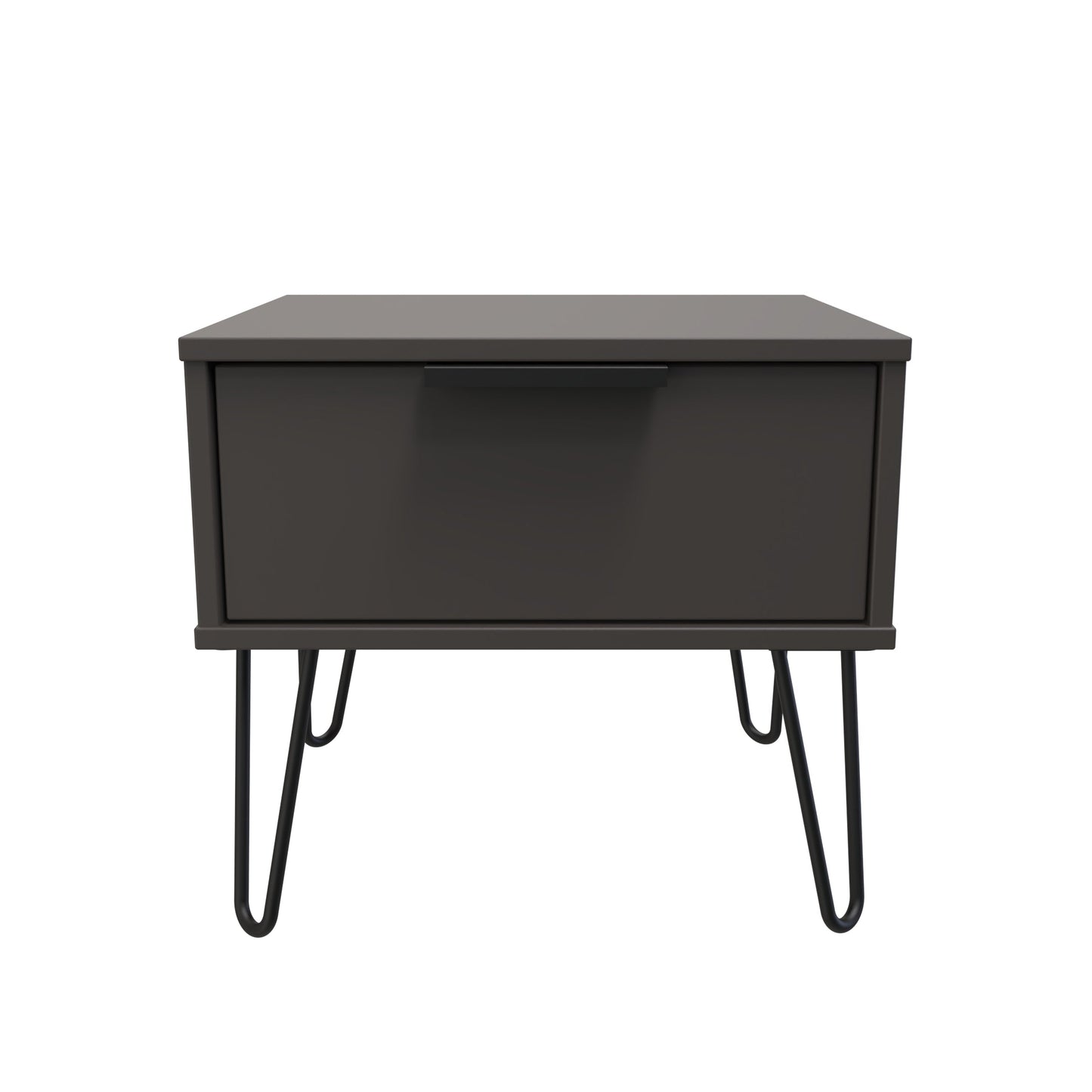 Hong Kong C Side Table Black 1 Drawer 58cm