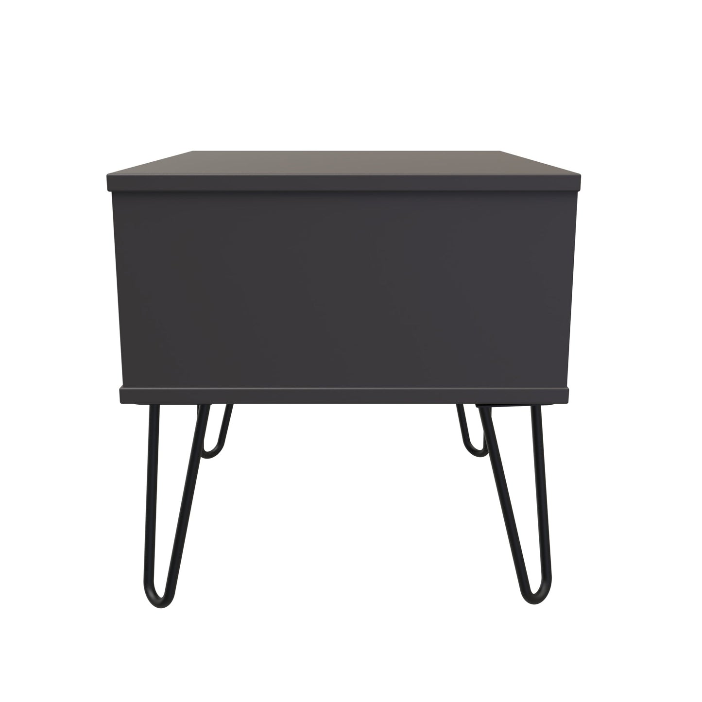Hong Kong C Side Table Black 1 Drawer 58cm