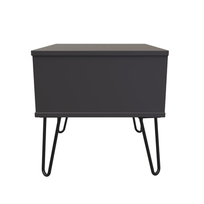 Hong Kong C Side Table Black 1 Drawer 58cm