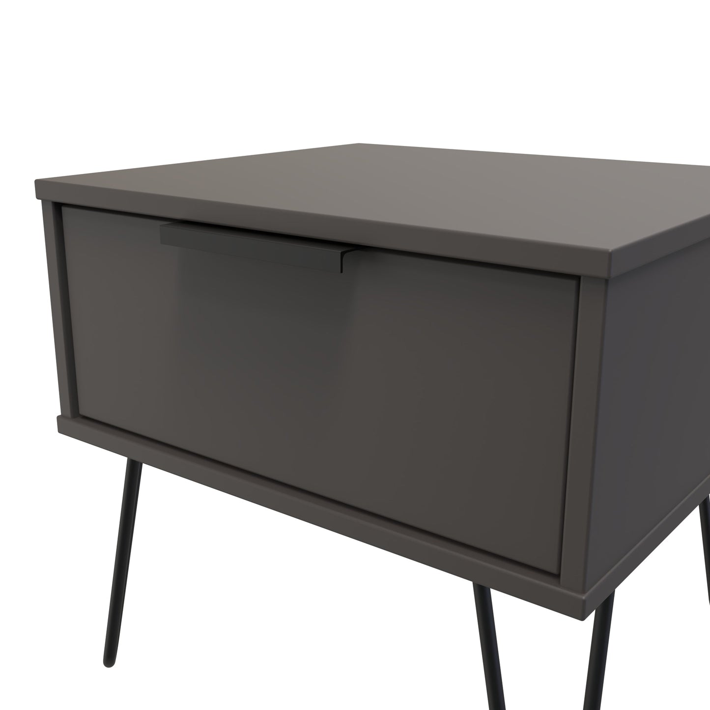 Hong Kong C Side Table Black 1 Drawer 58cm