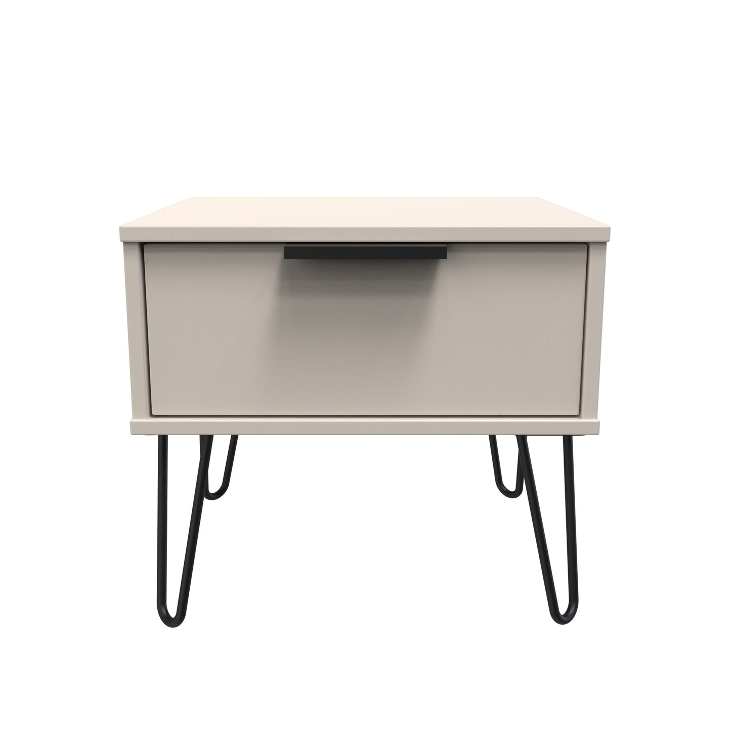 Hong Kong C Side Table Off-White 1 Drawer 58cm