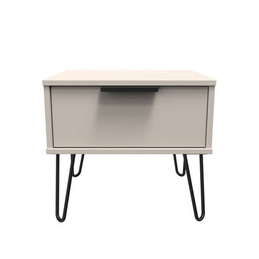 Hong Kong C Side Table Off-White 1 Drawer 58cm