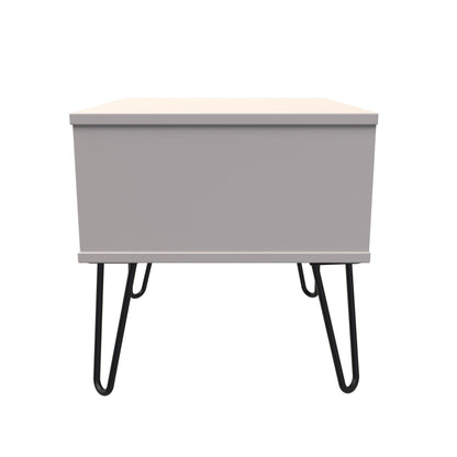Hong Kong C Side Table Off-White 1 Drawer 58cm