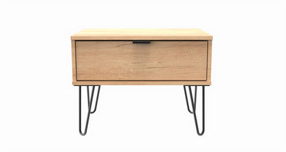 Hong Kong C Side Table Dark Oak 1 Drawer 40cm