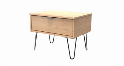 Hong Kong C Side Table Dark Oak 1 Drawer 40cm