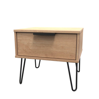 Hong Kong C Side Table Dark Oak 1 Drawer 40cm