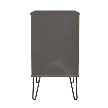 Hong Kong C Chest of Drawers Black 3 Drawers 76cm