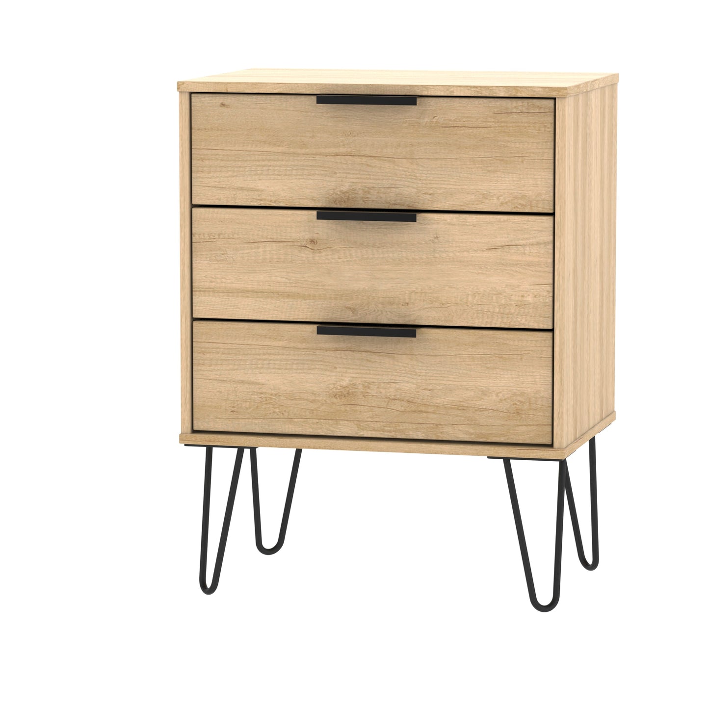 Hong Kong C Chest of Drawers Dark Oak 3 Drawers 40cm