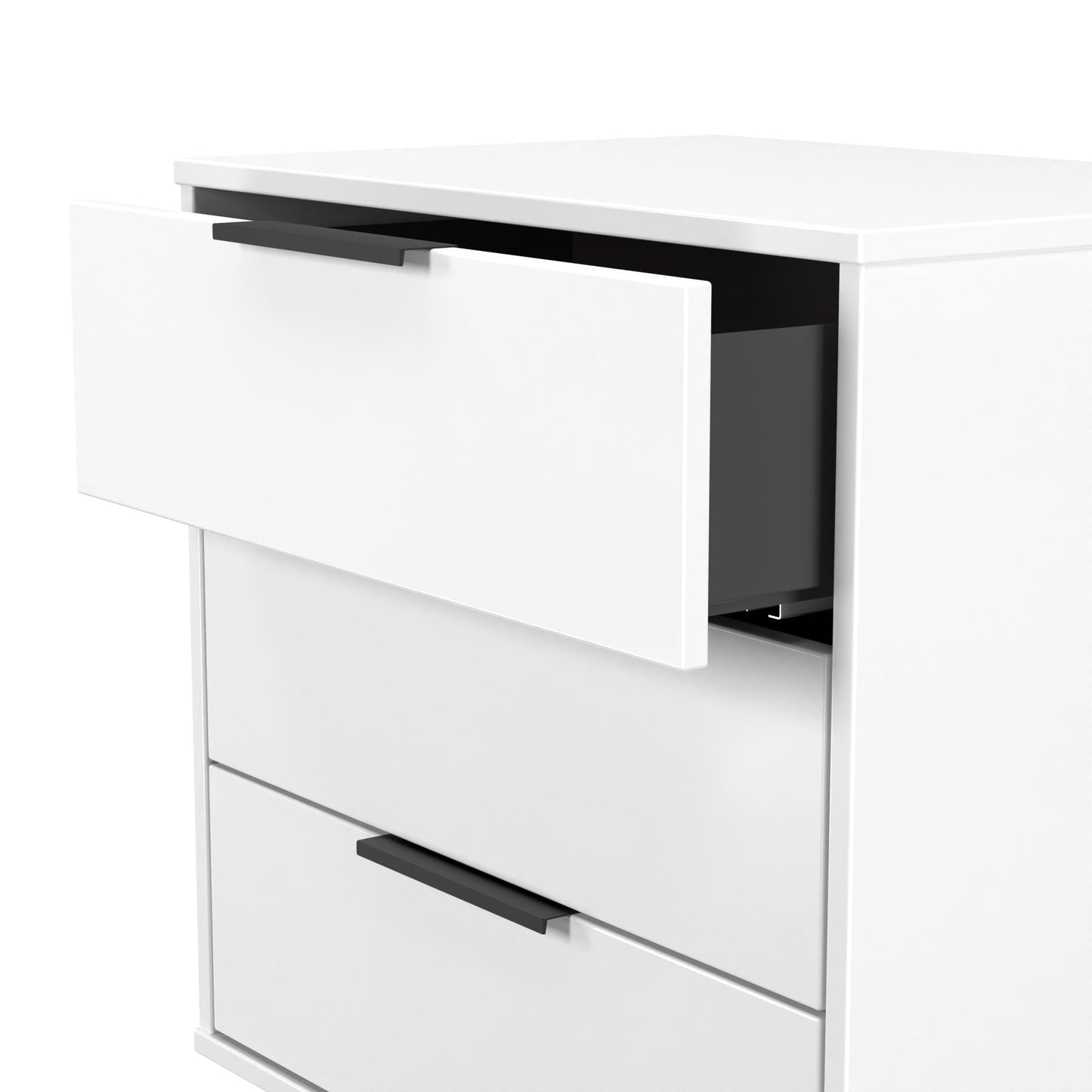 Hong Kong C Chest of Drawers White 3 Drawers 76cm