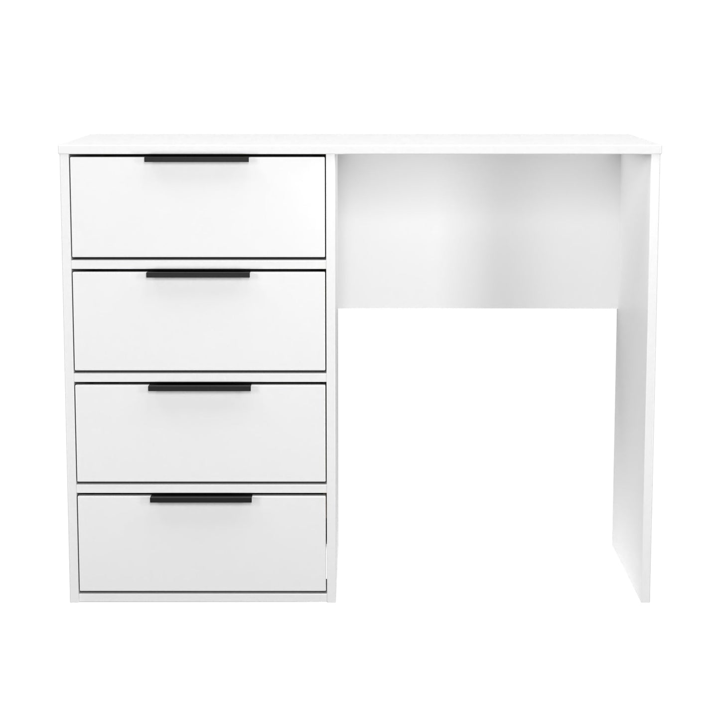 Hong Kong C Desk White 4 Drawers 97cm