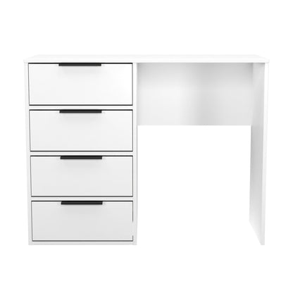 Hong Kong C Desk White 4 Drawers 97cm